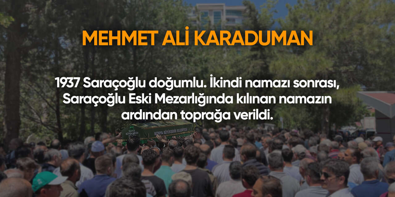 Konya'da bugün vefat edenler | 20 Ocak 2026 3